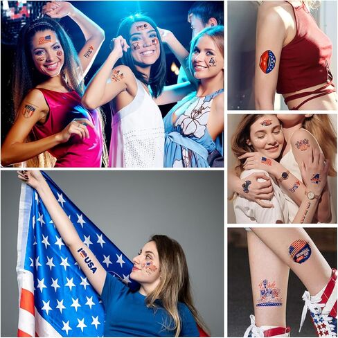 188 ملصقًا وطنيًا لملصقات الرابع من يوليو وشم الولايات المتحدة الأمريكية وملصقات يوم الاستقلال والعلم الأمريكي وملصقات الفينيل لزجاجة مياه الكمبيوتر المحمول (الرابع من يوليو) in Kuwait