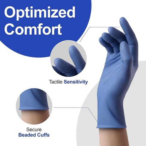 Disposable Nitrile Gloves – 200 Count/Large | Disposable Medical Exam Gloves | Non-Irritating Powder-Free & Latex-Free Gloves | Rubber Gloves for Medical Use, Cooking, Cleaning and More in Saudi Arabia