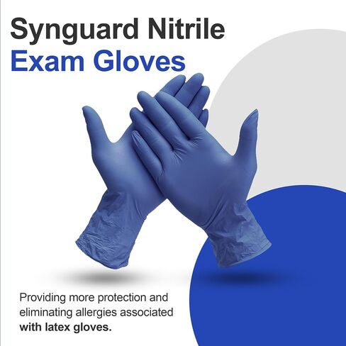 Disposable Nitrile Gloves – 200 Count/Large | Disposable Medical Exam Gloves | Non-Irritating Powder-Free & Latex-Free Gloves | Rubber Gloves for Medical Use, Cooking, Cleaning and More in Saudi Arabia