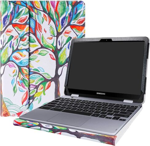 حافظة حماية Alapmk لجهاز Lenovo 500w Yoga Gen 4/Lenovo 500e Yoga Chromebook Gen 4/IdeaPad Flex 3i Chromebook Gen 8 12/Samsung Chromebook Plus V2 XE521QAB XE521QAB XE520QAB، شجرة الحب in Kuwait