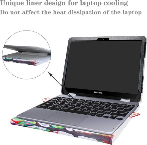 حافظة حماية Alapmk لجهاز Lenovo 500w Yoga Gen 4/Lenovo 500e Yoga Chromebook Gen 4/IdeaPad Flex 3i Chromebook Gen 8 12/Samsung Chromebook Plus V2 XE521QAB XE521QAB XE520QAB، شجرة الحب in Kuwait