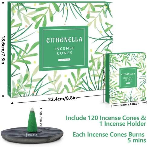 Citronella Coil, Citronella Incense Coil, Citronella Incense for Summer, Lemongrass Incense with Citronella Oil for Indoor or Outdoor Aromatherapy Fragrance- 48 Pack in Saudi Arabia