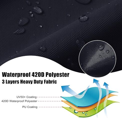 CHANGE MOORE Waterproof Kayak Cover with Shoulder Strap for Outdoor, Paddle Board Cover with 5 Straps for Strong Wind, Dust and UV Protection, Canoe Cover for Fishing Boat 11.8-13FT Black in Saudi Arabia
