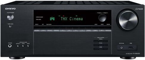 حزمة استقبال AV معتمدة من Onkyo TX-NR6100 ذات 7.2 قناة THX مع حزمة حماية محسنة CPS لمدة عامين وقطعة قماش تنظيف من الألياف الدقيقة مقاس 6 × 6 بوصات in Kuwait