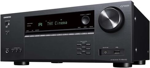 حزمة استقبال AV معتمدة من Onkyo TX-NR6100 ذات 7.2 قناة THX مع حزمة حماية محسنة CPS لمدة عامين وقطعة قماش تنظيف من الألياف الدقيقة مقاس 6 × 6 بوصات in Kuwait