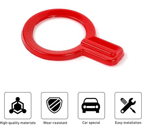 Linskip Push Start Button Ring Compatible with Ford Bronco 2021 2022 2023, Bronco Engine Start Stop Button Cover Trim, Bronco Interior Accessories(red) in Saudi Arabia