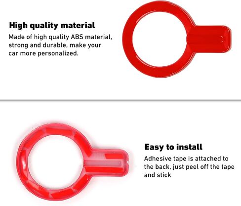 Linskip Push Start Button Ring Compatible with Ford Bronco 2021 2022 2023, Bronco Engine Start Stop Button Cover Trim, Bronco Interior Accessories(red) in Saudi Arabia