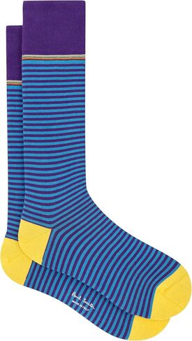 PS Paul Smith Men's Grant Stripe Socks, Dark Violet, One Size in Saudi Arabia