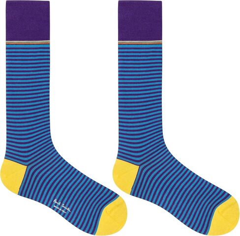PS Paul Smith Men's Grant Stripe Socks, Dark Violet, One Size in Saudi Arabia