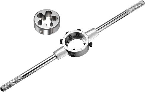 uxcell 38mm ID Round Die Stock Holder Adjustable Wrench for M12-M16 Round Die, M16 x 1.5 Metric Round Die Machine Thread Threading Die 38mm OD in Saudi Arabia