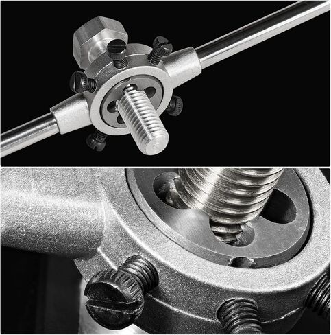 uxcell 38mm ID Round Die Stock Holder Adjustable Wrench for M12-M16 Round Die, M16 x 1.5 Metric Round Die Machine Thread Threading Die 38mm OD in Saudi Arabia