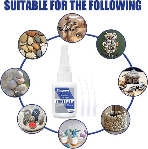 غراء الحجر، غراء رخامي شفاف مقاوم للماء 30 جرام، غراء من الحجر إلى الأحجار لربط الحجر والمواد الأخرى، غراء فوري للغاية للحجر والرخام والحجر الاصطناعي in Kuwait