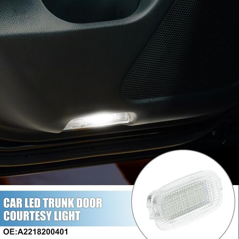 A ABSOPRO Interior Trunk Light Courtesy Footwell Boot Lamp No.A2218200401 for Mercedes-Benz C300 CLA250 E350 GL320 GLC300 GLE350 ABS PC White (Set of 2) in Saudi Arabia