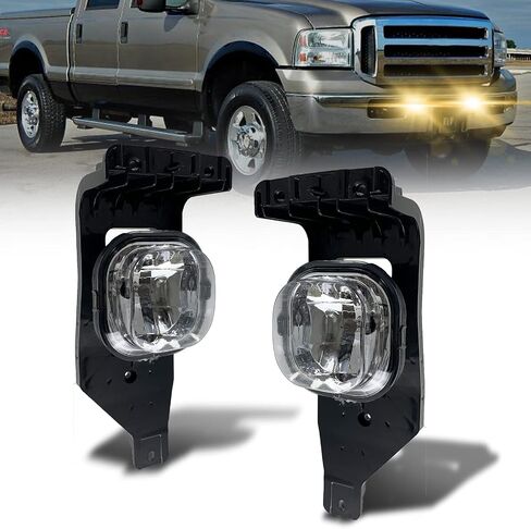LED Fog Lights Assembly Replacement for 2005 2006 2007 Ford F250 F350 F450 F550 Super Duty and 2005 Excursion (LED) in Kuwait