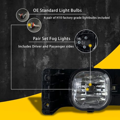 LED Fog Lights Assembly Replacement for 2005 2006 2007 Ford F250 F350 F450 F550 Super Duty and 2005 Excursion (LED) in Kuwait