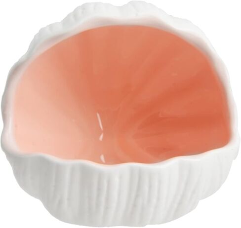 AnRui Cute Aquarium Decorations Ceramic Conch Shell-Shaped House Thematic Betta Fish Tank Accessory Decor Ornament Hideout Cave for Fish Playing or Hiding, Pink in Saudi Arabia