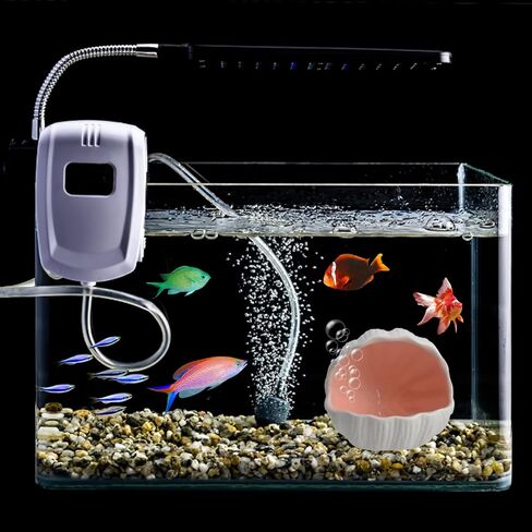 AnRui Cute Aquarium Decorations Ceramic Conch Shell-Shaped House Thematic Betta Fish Tank Accessory Decor Ornament Hideout Cave for Fish Playing or Hiding, Pink in Saudi Arabia