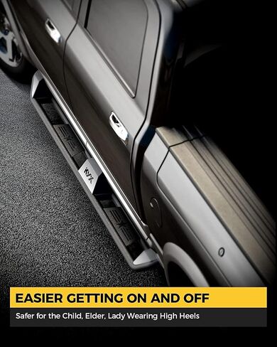 KYX Running Boards & Steps Nerf Bars Fit for 2019-2024 Dodge Ram 1500 Crew Cab(Exclude 2019-2024 Ram 1500 Classic), A Pair 6 inch Car Door Side Steps Nerf Bars Truck Boards Step Rails-Triple Tube in Saudi Arabia