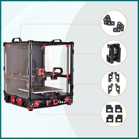 مجموعة أجزاء CNC 2.4 مطورة للطابعات ثلاثية الأبعاد ذاتية الصنع، طقم CNC جديد بإطار من سبائك الألومنيوم، جزء طابعة ثلاثية الأبعاد متوافق مع مجموعة أجزاء Voron 2.4 R2 V1.5 CNC in Kuwait
