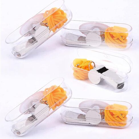 SEVENHEAD Stainless Steel Sports Whistles with Lanyard, Loud Crisp Sound Whistles Bulk Perfect for Coaches, Referees, and Officials in Saudi Arabia