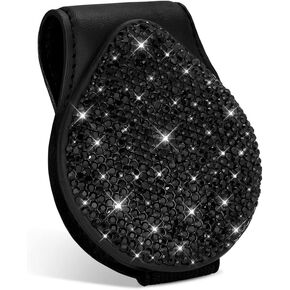 حامل النظارات الشمسية SAVORI Bling لواقي الشمس للسيارة، مشبك مغناطيسي من جلد البولي يوريثان لملحقات السيارة in Kuwait