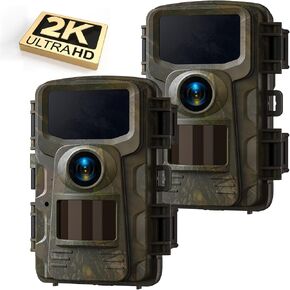 VOOPEAK 2 حزمة كاميرا تريل 2K 36MP 2024 تحديث لعبة الصيد كاميرا الحركة المنشط تريل كام الكشفية صيد كام الحياة البرية مع 2.0 شاشة LCD 120 درجة عدسة زاوية واسعة للرؤية الليلية مقاوم للماء in Kuwait