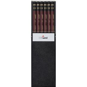 Uni Wooden Pencil, 4B, Box of 12 (HU4B)