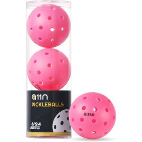 A11N S40 Outdoor Pickleball Balls- USA Pickleball Approved for Tournament Play, 3/6/12/50-Pack, Neon Green/Fuchsia/Tangerine