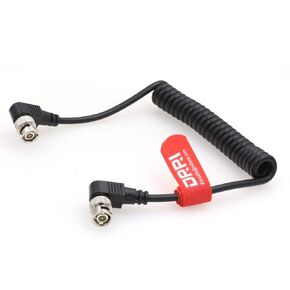 DRRI 1080p 3G HD-SD BNC to Right Angle BNC Spring Video Cable 75ohm for 4K Video|Sony FS5 to Atomos Shogun Inferno Monitor/Recorder