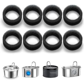 Cat Water Fountain Filter,Cat Fountain Filter Replacement Filters for 67oz/2.0L Cat Drinking Fountain and 84oz/2.5L Stainless Steel Pet Water Fountain,12 PACK Pet Fountain Filter Replacement