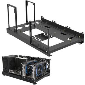 Mini ATX MATX ITX PC Test Bench Open Air Frame DIY Case Portable Vertical GPU Mining Rig Frame Fits Graphics Card X79 X99 Water Cooling