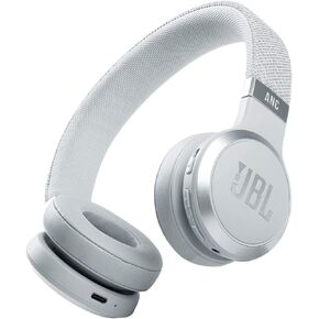 JBL Live 460NC - Wireless On-Ear Noise Cancelling Headphones with Long Battery Life and Voice Assistant Control - White (Renewed)