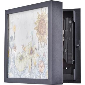 2.2-inch ultra-thin metal hidden safe, hidden shelf, wall-mounted photo frame design, replaceable photos in Saudi Arabia