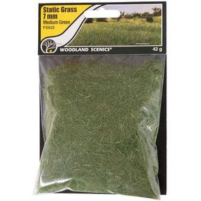 Woodland Scenics Static Grass 12mm-Medium Green -FS626