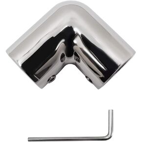 SHENGHUISS Boat Hand Rail Fitting Marine Grade 316 Stainless Steel Polished Pipe Connector with L Shape Hex Key