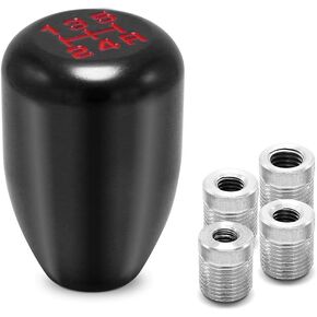 (Sliver) Racing Manual Gear Shift Knobs Adapters for Fit Compatible with Mazda Tacoma STi Honda Accord Subaru Focus ST Miata Toyota