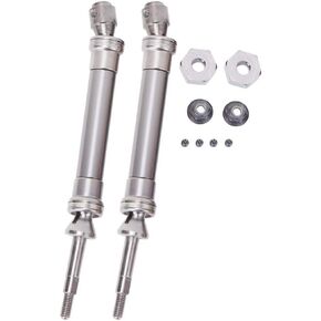 RC Metal Rear Drive Shaft Drive Axle Compatible with Traxxas Slash 1/10 RC Car NSV775 Part (Titanium )