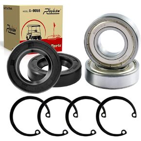 Roykaw Golf Cart Rear Axle Bearing & Seal Kit for EZGO TXT/RXV/Medalist/Marathon Electric Golf Cart, Replaces OEM # 611931, 70181G01, 15112G1, 15114G1, 620343, 620343