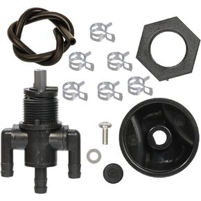 HIFROM 3-Way Petcock Tank Fuel Shut-Off Valve 7052154 with Fuel Line Plastic Knob Compatible with Polaris ATV Polaris ATV Scrambler Trail Boss Blazer Sport 300 325 400 400L 500