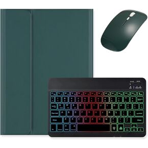 kaidisen Backlit Keyboard for Galaxy Tab A8 10.5 inch Tablet Model SM-X200/X205/X207 Keyboard Case with Mouse, Detachable Backlight Color Keyboard Case,Purple
