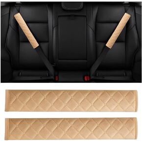 BELOMI 2 Pack Soft Car Seatbelt Covers, Seat Belt Shoulder Strap Pad, Safety Protection for Adults and Children, Helps Protect Your Neck, Auto Interior Accessories for Truck, SUV, Van (Gray, 40cm)