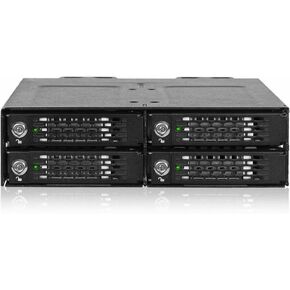 Icy Dock ToughArmor MB720MK-B V3 Drive Enclosure for 5.25" M.2, PCI Express NVMe 4.0 x4 - SFF-8612 OCuLink Host Interface Internal - Black
