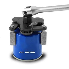 CHILI TOOLS Universal Adjustable No-Slip Magnetic Oil Filter Wrench with 3/8" Square Drive | Range From 2-1/4 to 4 inch Oil Filters Removal Tool | For Motorcycles, Cars & Trucks | Made in Taiwan