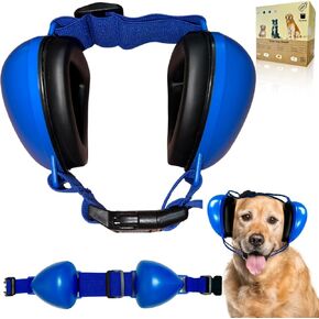 The Oriole Street Company Dog Ear Muffs for Noise Protection with Dog Snood, Noise Cancelling Headphones for Dogs