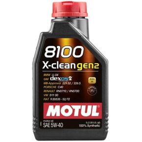 Motul 8100 X-Clean Gen2 5W40 (1 Liter)