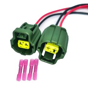 2PCS 2Pin Coolant Temperature Sensor Connector Plug for Replaces Repair Pigtail Harness Wire 158-0421 PMPS
