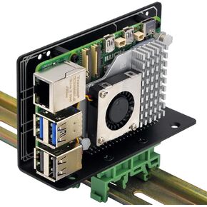DIN Rail Mount Bracket for Raspberry Pi 1A+ 1B+ 2B 3B 3B+ 4B 5 Zero/Arduino UNO R2 R3 R4 Mega2560 / BeagleBone
