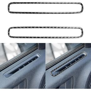 Real Carbon Fiber Co-Pilot Glove Storage Box Handle Switch Cover Interior Trim Kit for Dodge Charger 2011-2023, for Challenger 2015-2023, for Chrysler 300 300C 2011-2023 Accessories Black 3PCS