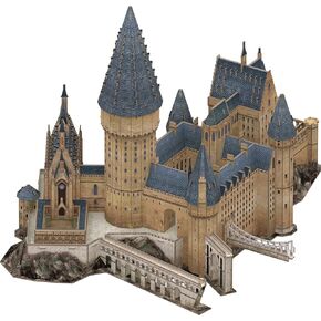 4D سيتي سكيب هاري بوتر القاعة الكبرى ورقة 3D لغز قياسي، متعدد الألوان