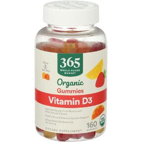 365 by Whole Foods Market, Organic Vitamin D3 Gummy, 160 Count